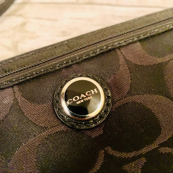 Coach Canvas Wristlet - Black - Picture 3 of 15
